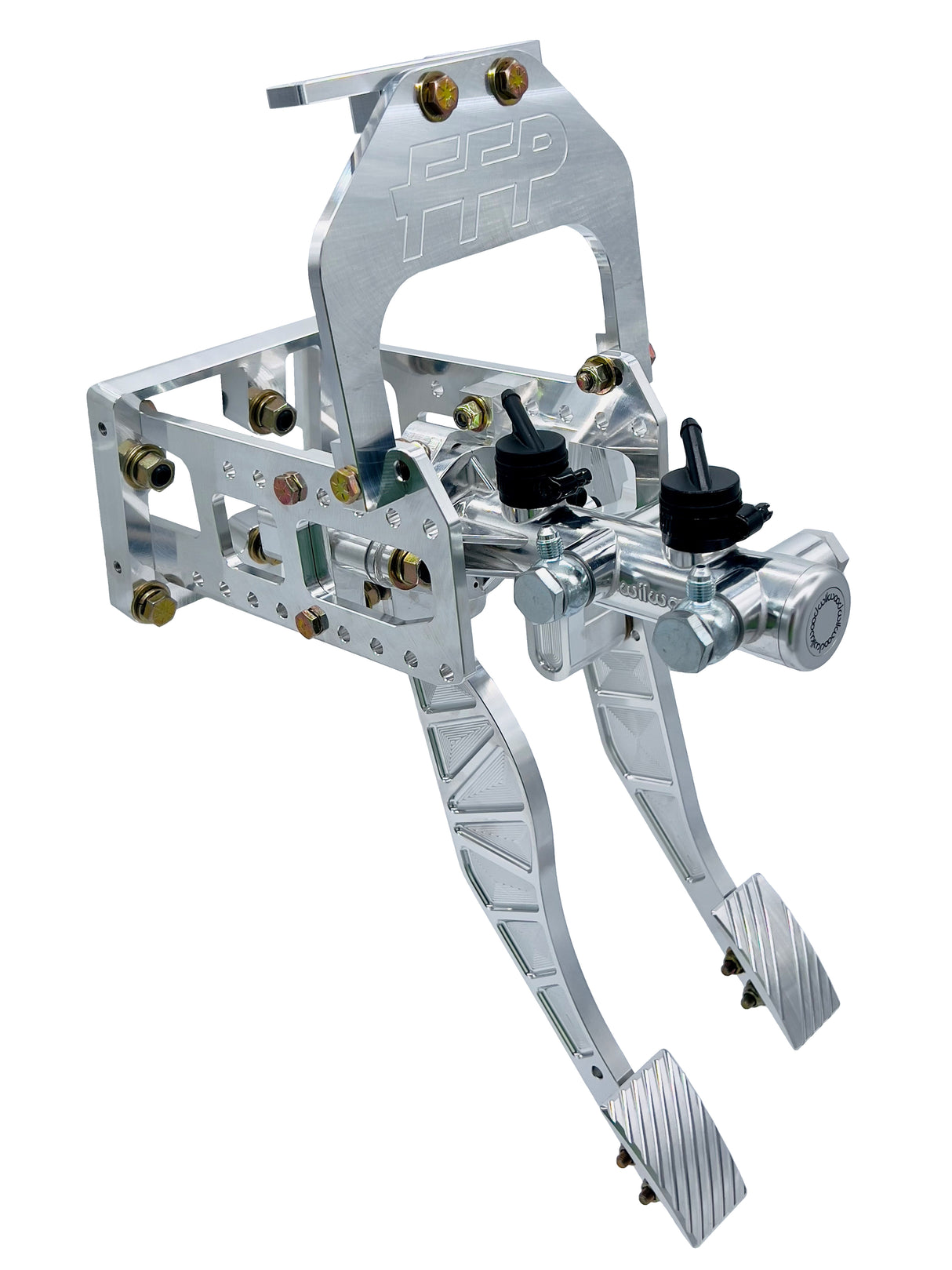 05-14 Mustang brake and throttle natural finish side view