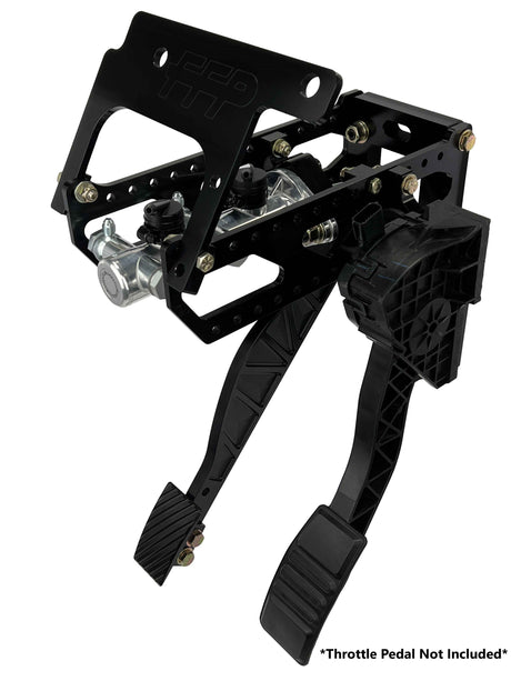 79-93 Mustang brake drive by wire with drive by wire pedal installed black