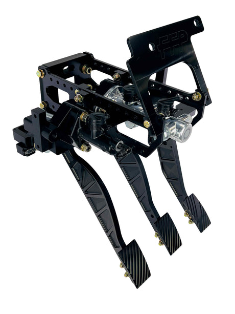 79-93 Mustang brake throttle and clutch black side view