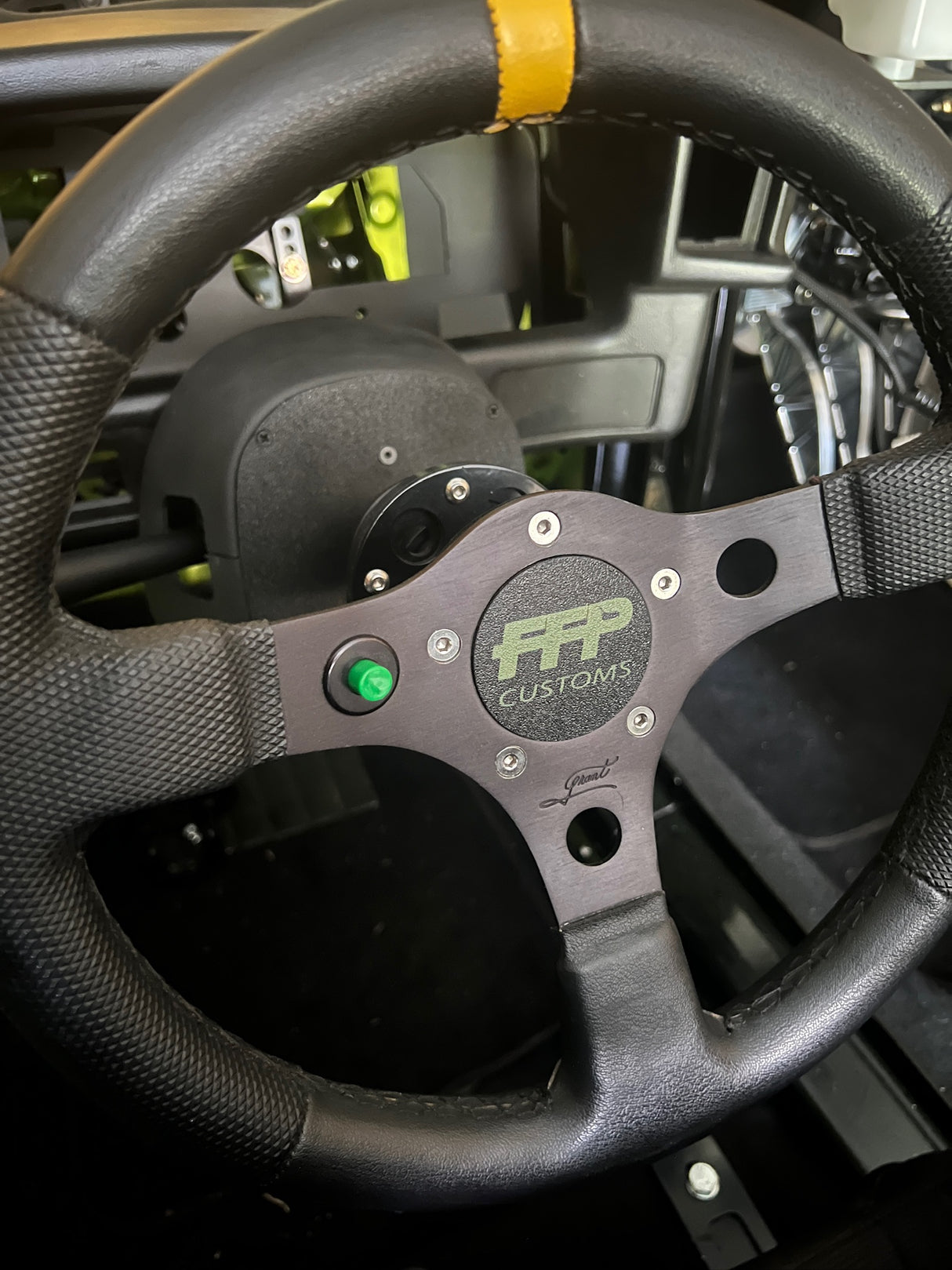 90-93 Mustang bezel plate cover with steering wheel image 4