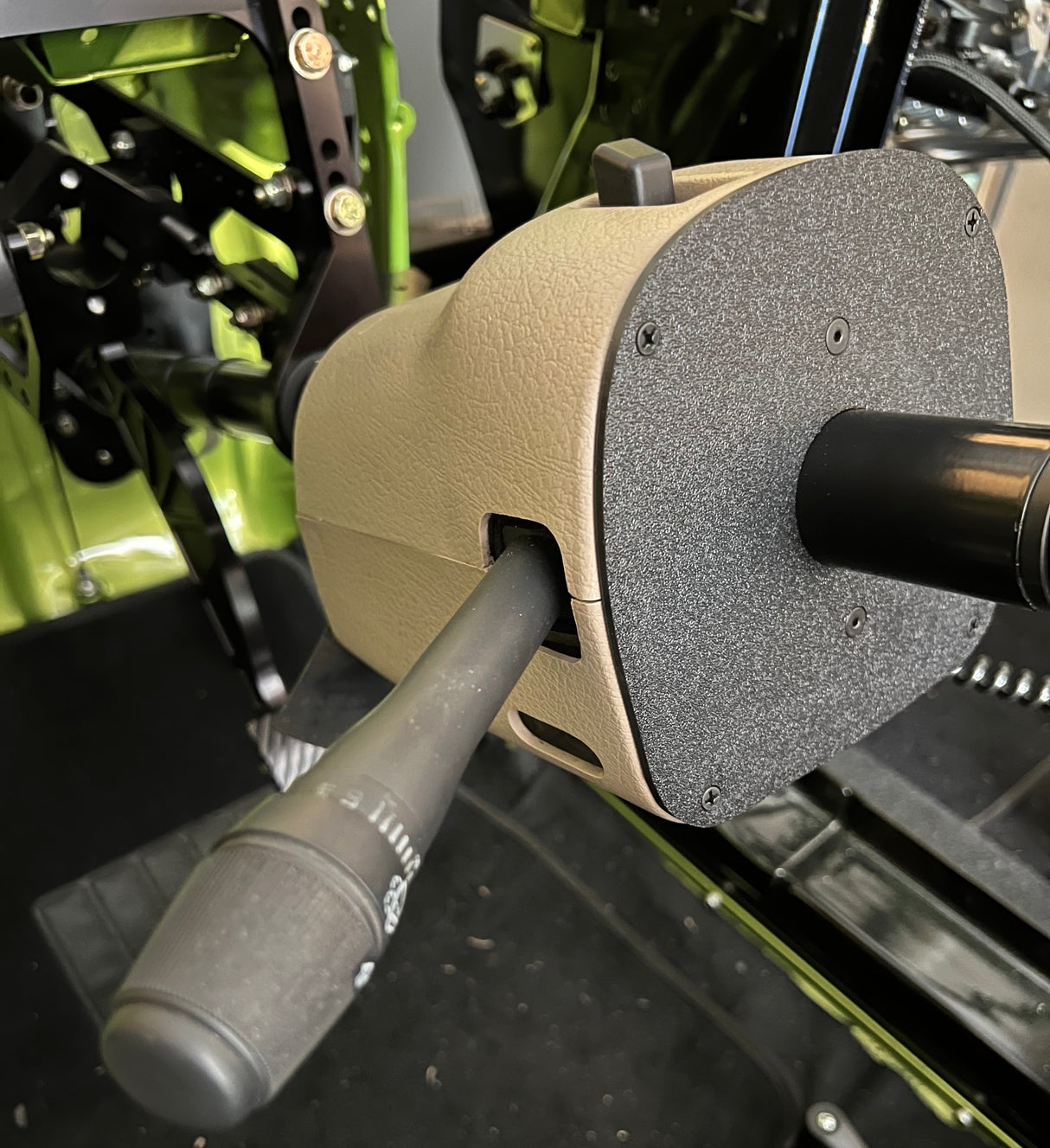 94-04 Mustang column bezel up close view