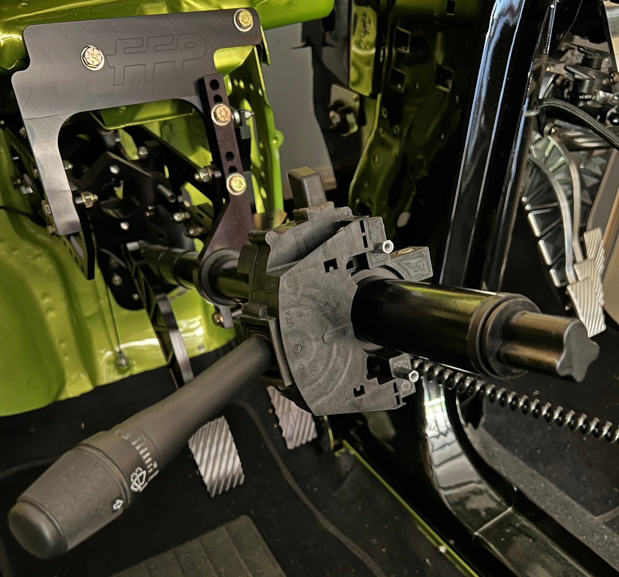 94-04 Mustang multi function switch mount with switch