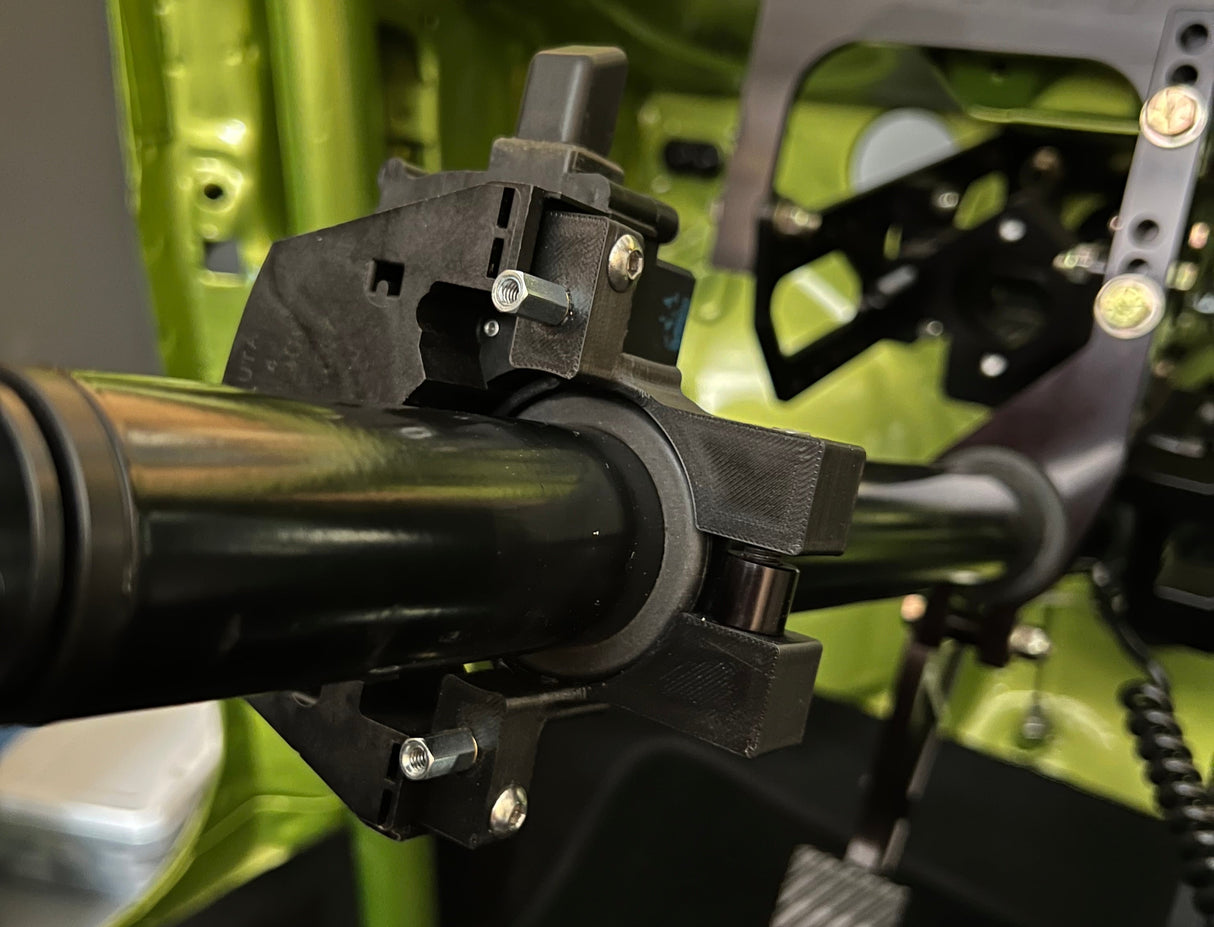 94-04 Mustang multi function switch mount up close