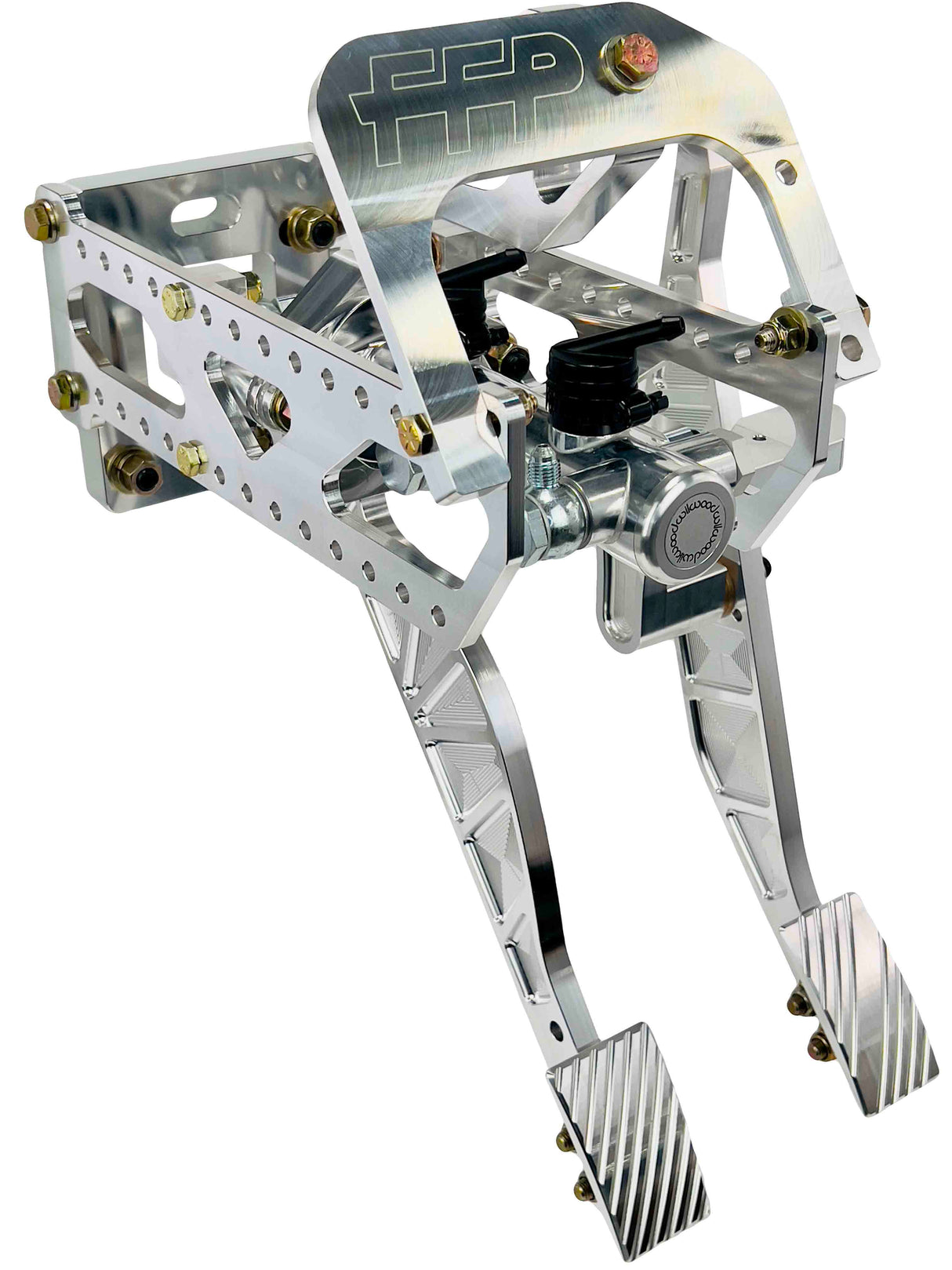 94-04 Mustang brake and throttle natural finish side view