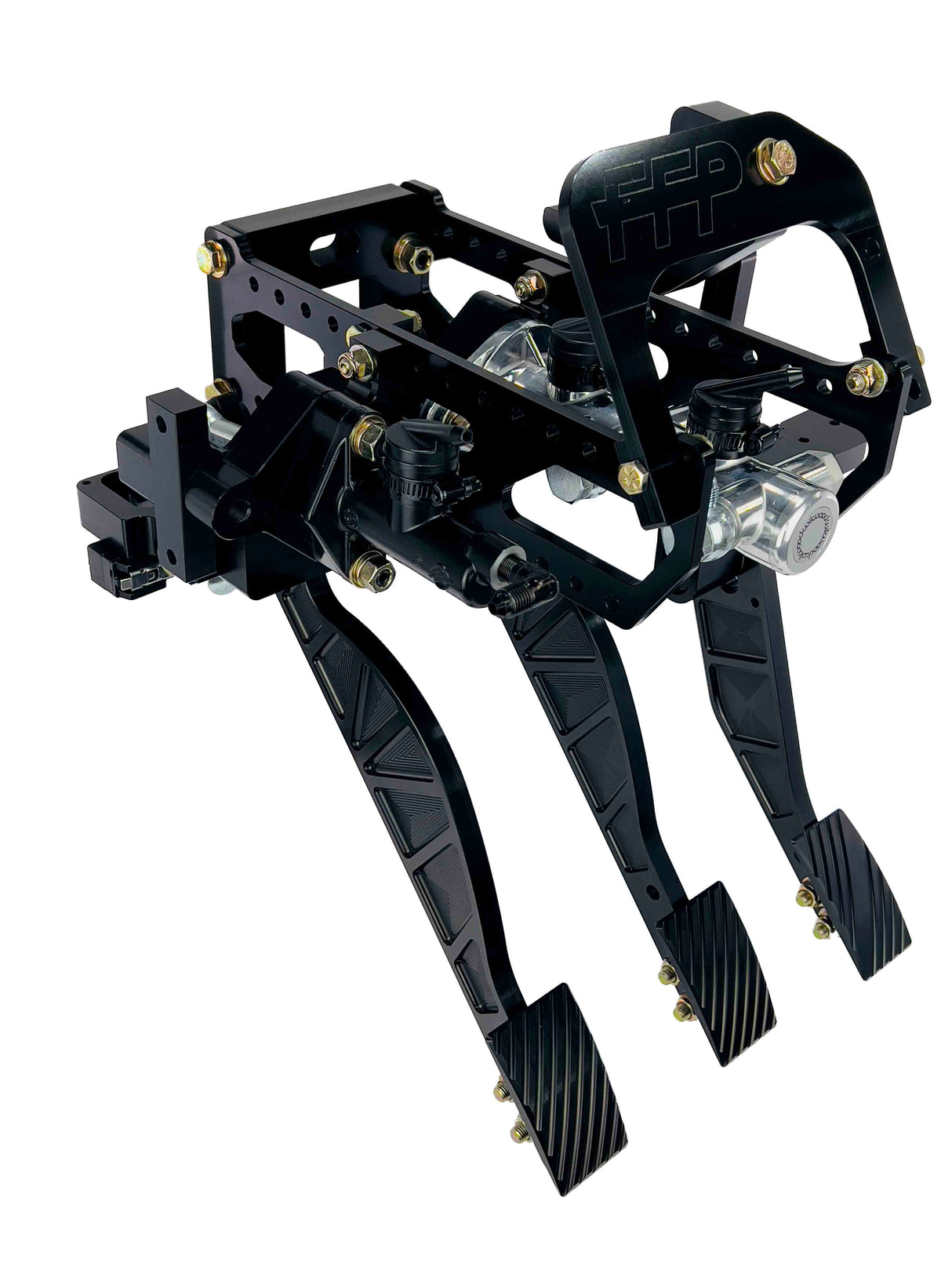 94-04 Mustang brake throttle and clutch black side view