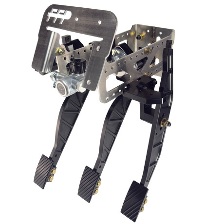 1994-2004 Mustang FFP Customs Sportsmans Brake Throttle Clutch Kit with all 3 pedals installed