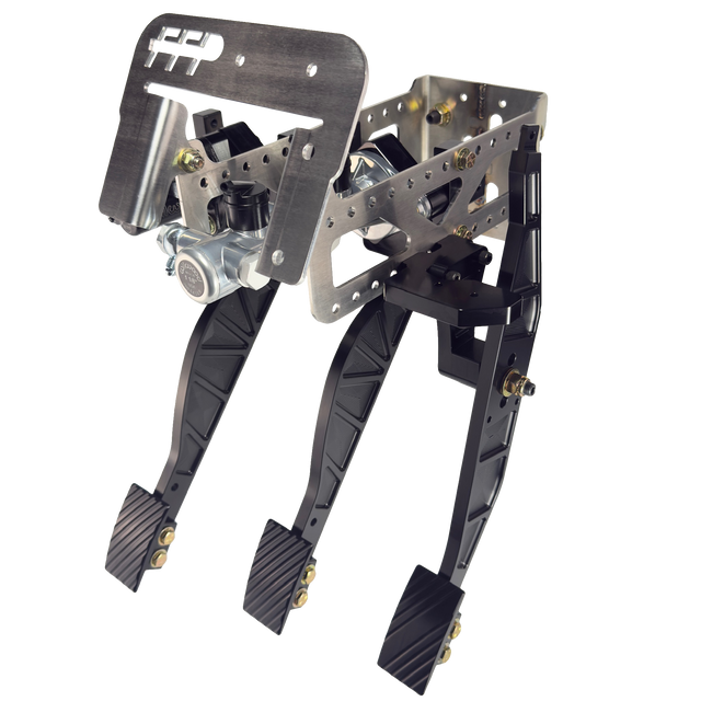 1994-2004 Mustang FFP Customs Sportsmans Brake Throttle Clutch Kit with all 3 pedals installed
