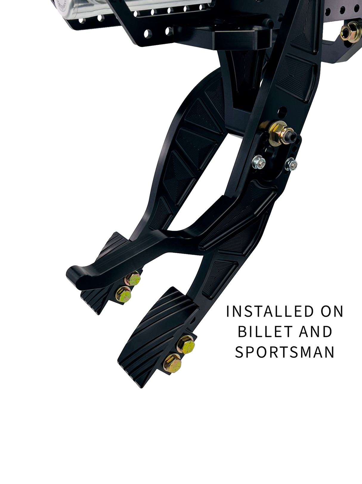 throttle pedal toe hook installed