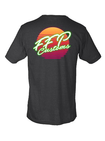 FFP Customs retro shirt black back