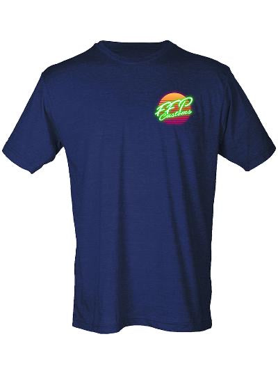 FFP Customs retro shirt blue front