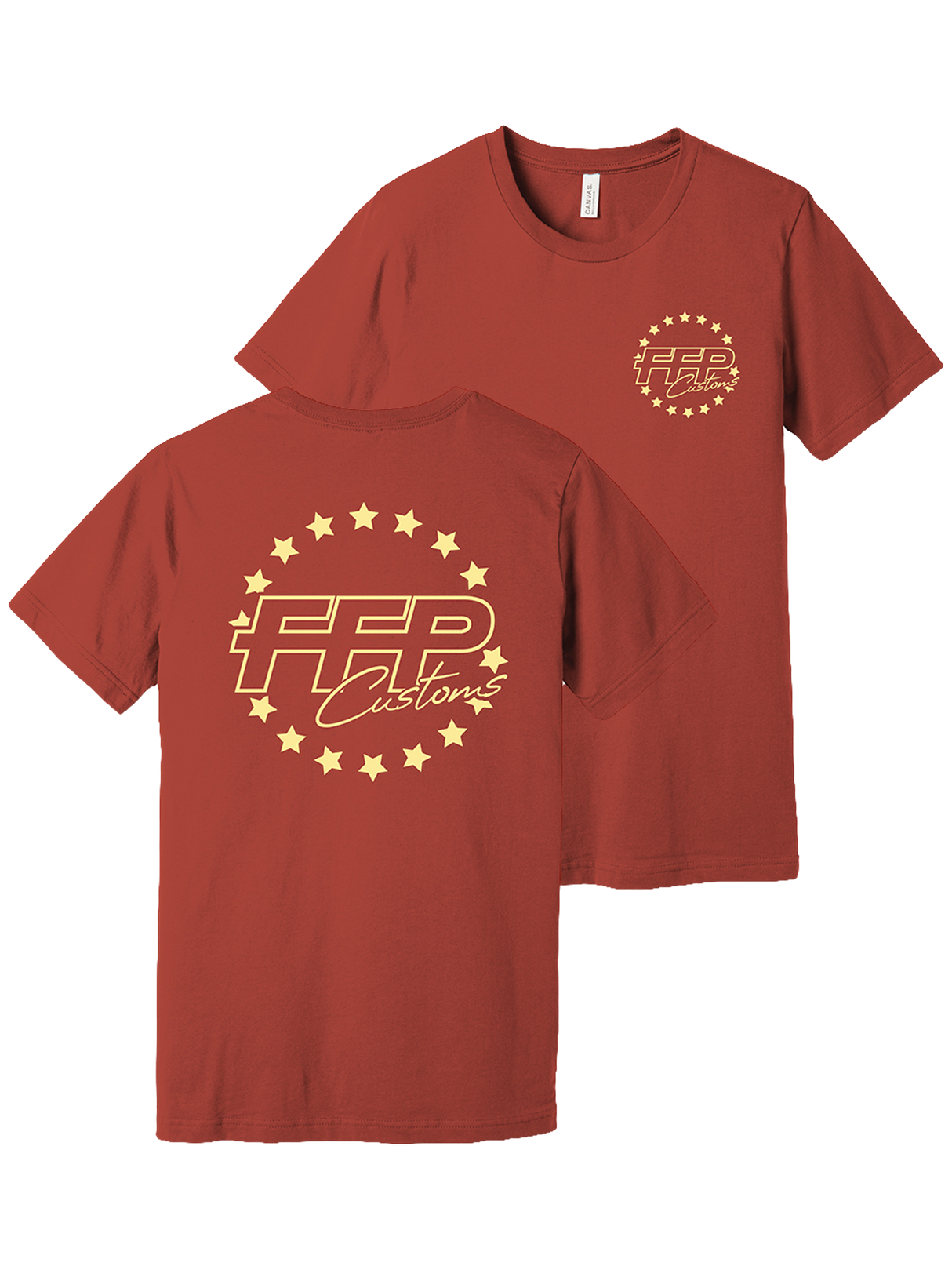 FFP Customs stars T- shirt rust color