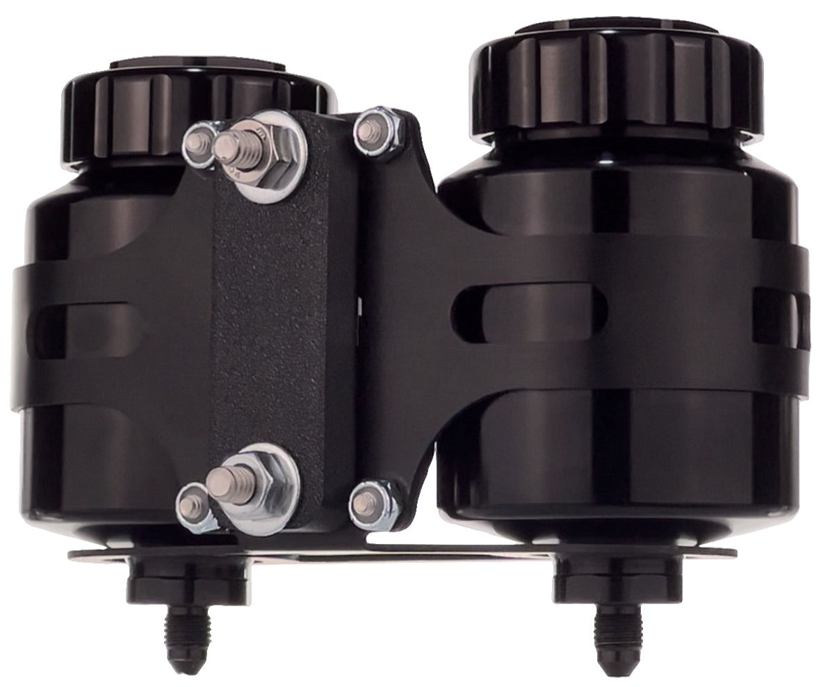 dual reservoir mount flat panel side view