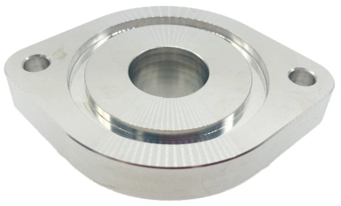 -10AN and -12AN bolt on fitting bottom side natural finish