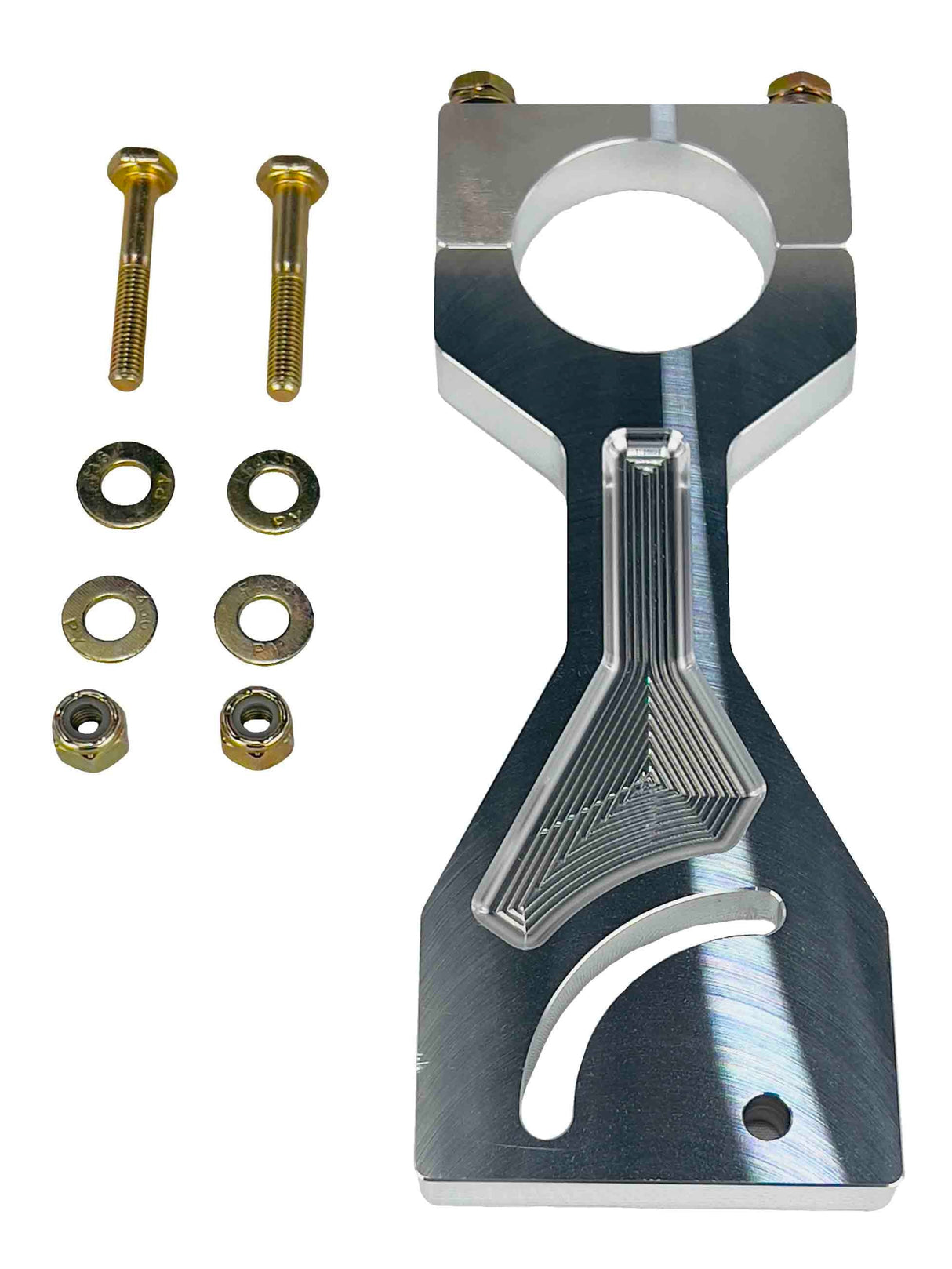 Natural finish brake reservoir mount with hardware