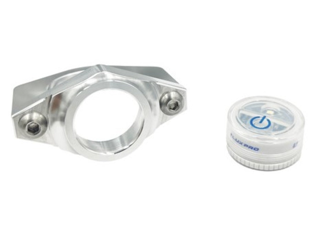 wireless roll cage light with light out natural finish