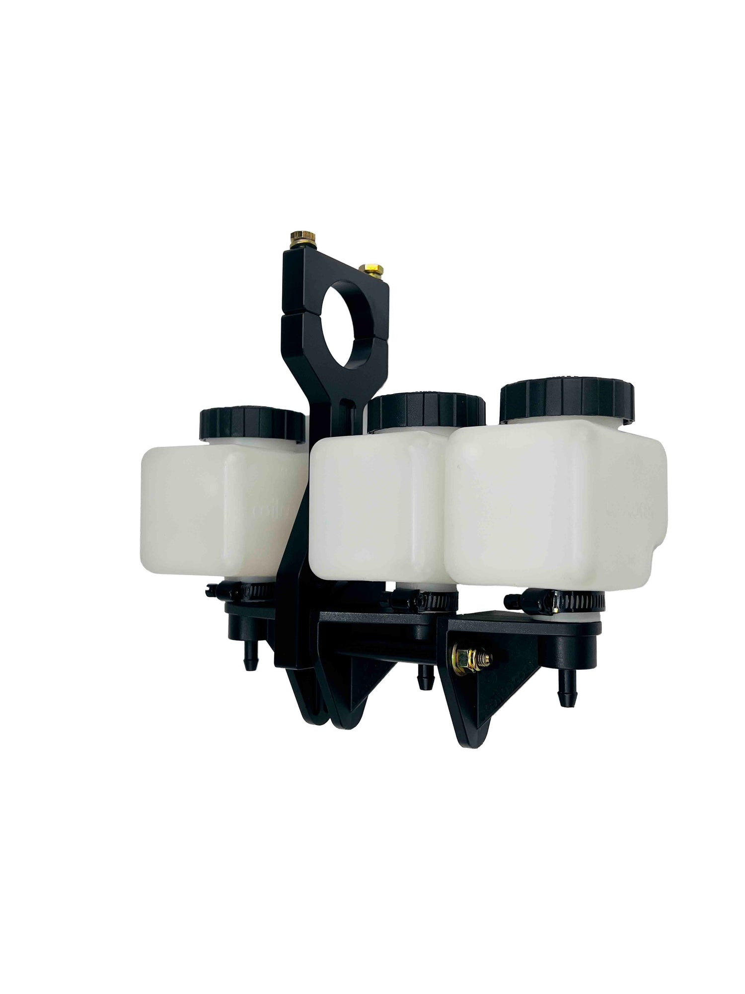 1-5/8 roll cage reservoir mount clutch black with tanks installed