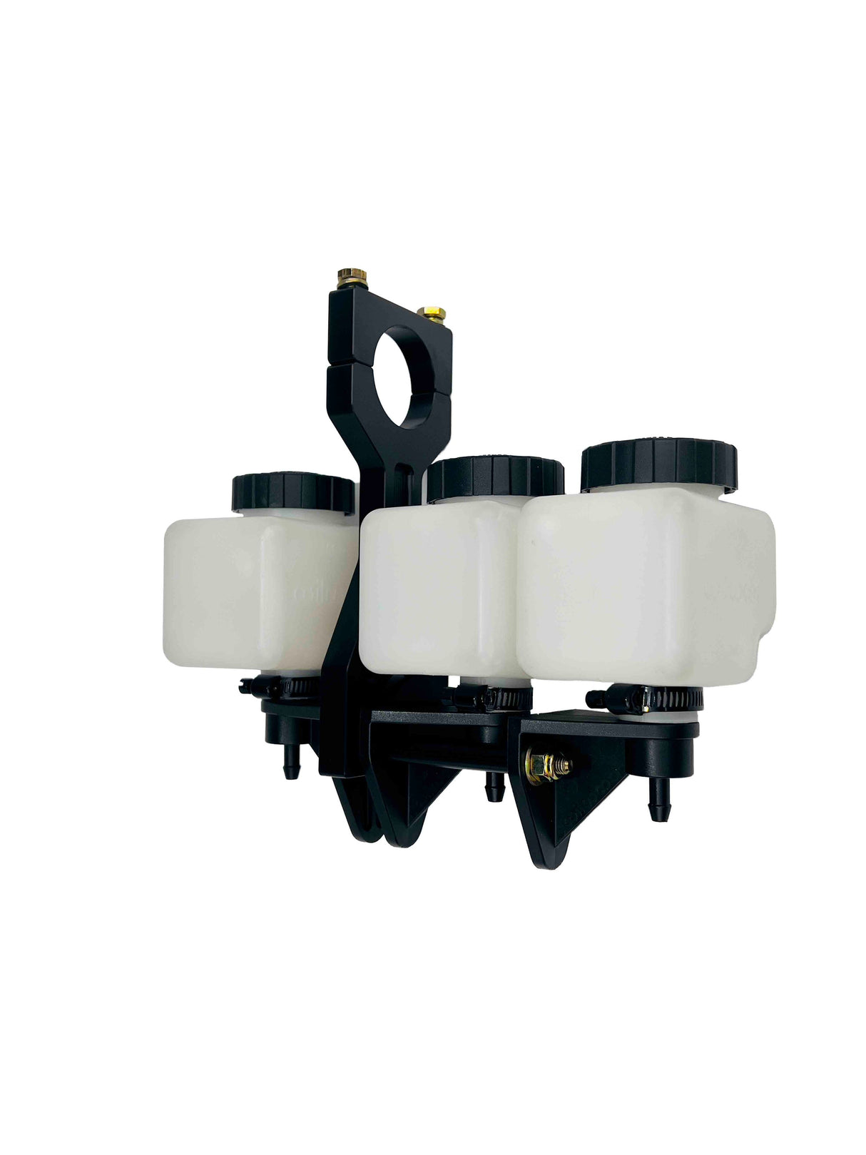 1-5/8 roll cage reservoir mount clutch with tanks installed black