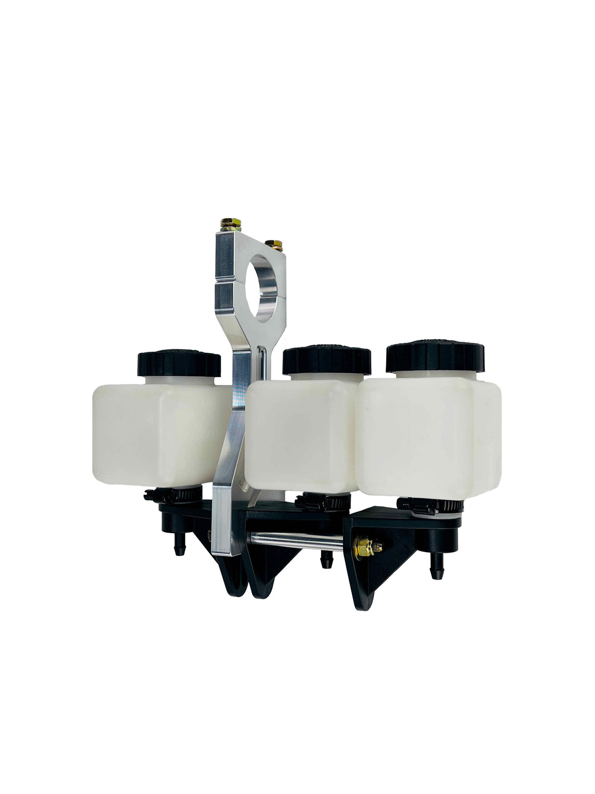 1-5/8 roll cage reservoir mount natural finish with tanks installed