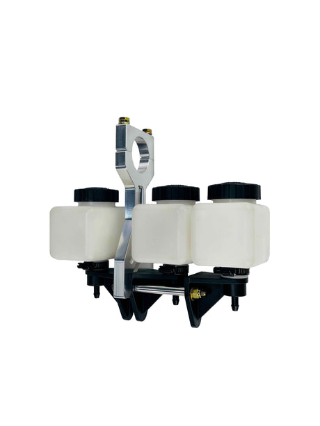 1-5/8 roll cage reservoir mount natural finish with tanks installed