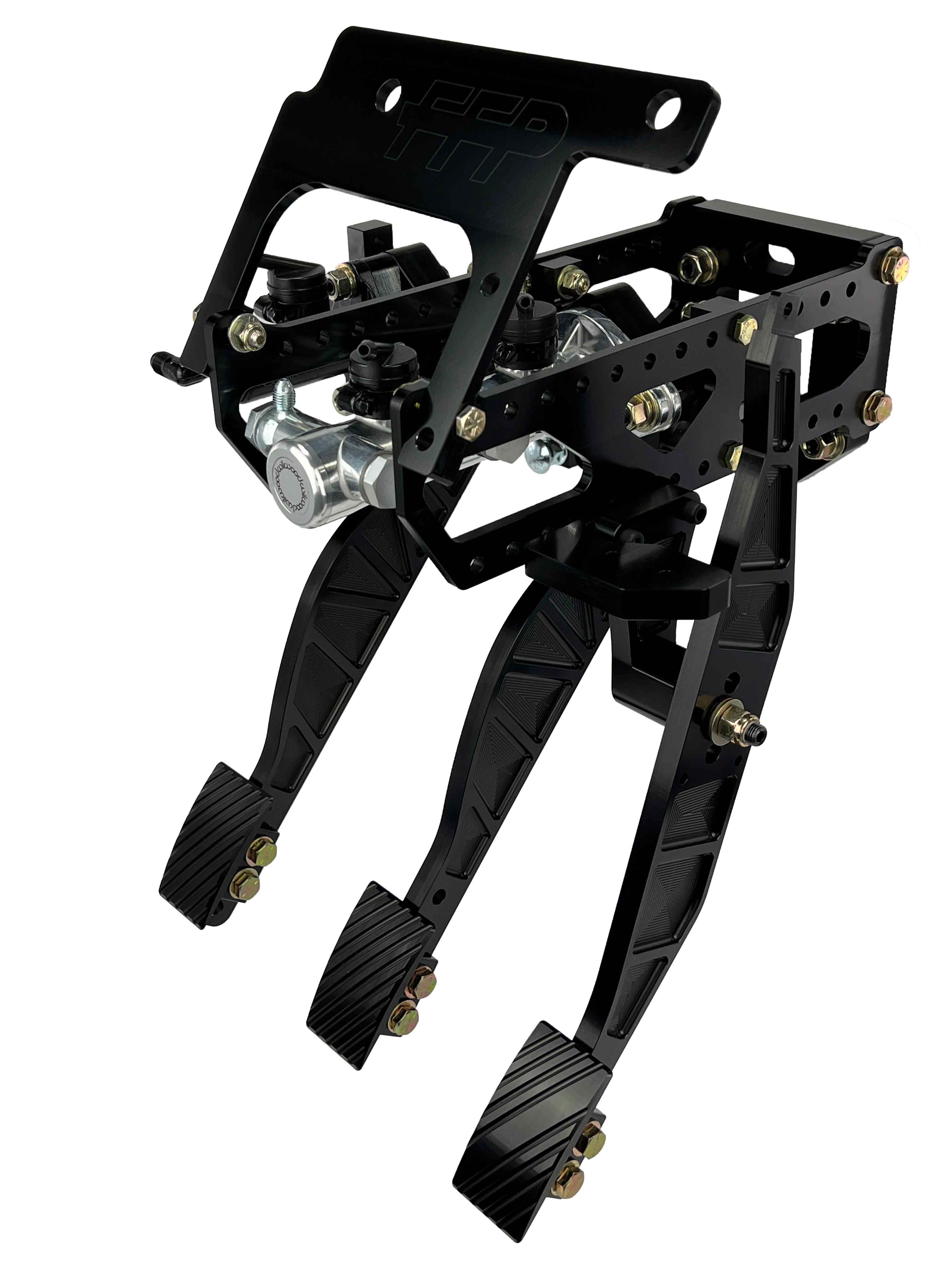 79-93 Mustang Billet Brake, Throttle, & Clutch Anodized Black