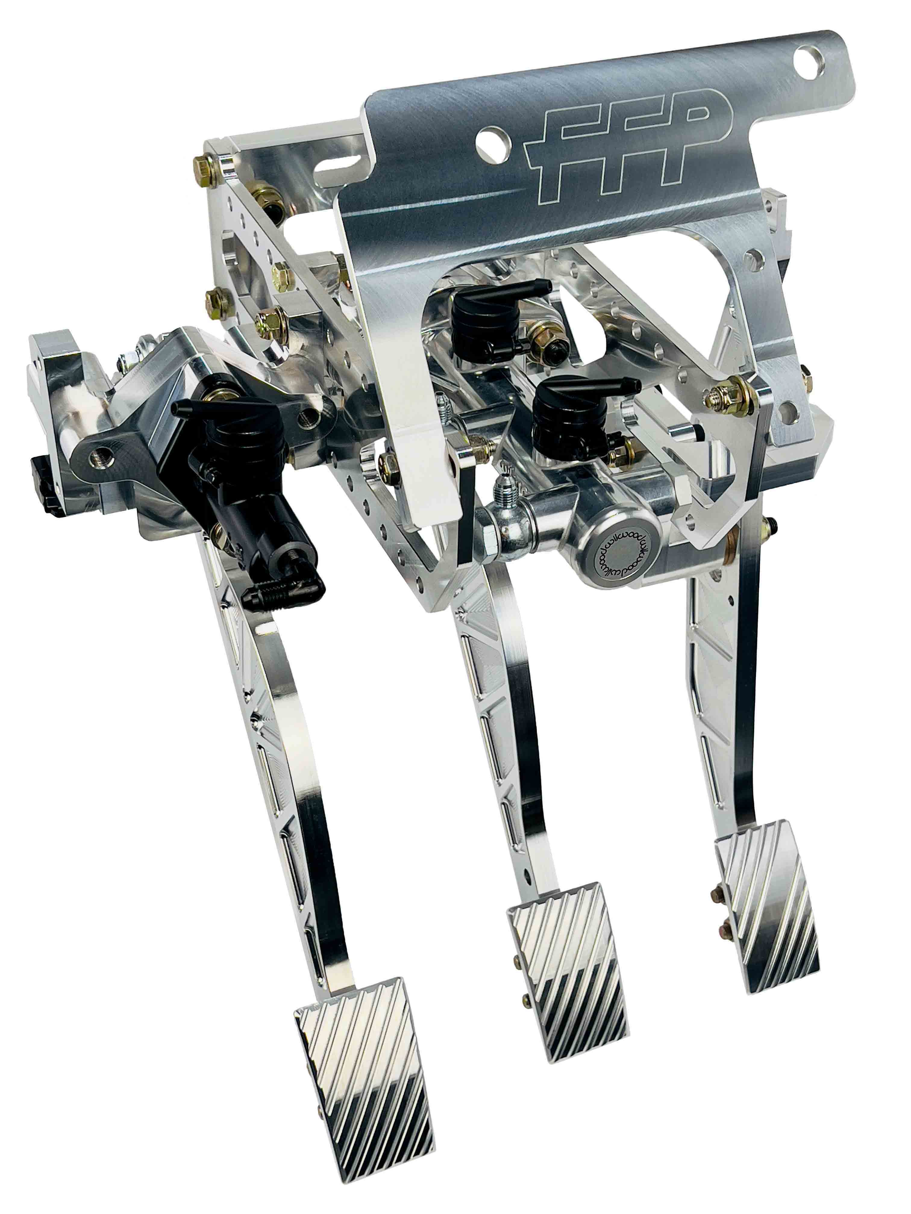 79-93 Mustang Billet Brake, Throttle , & Clutch Assembly Natural
