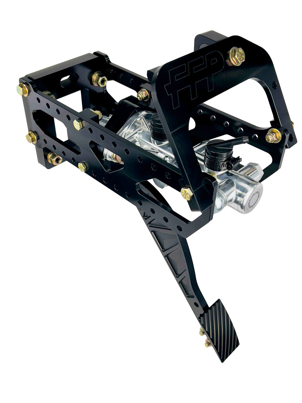 94-04 Mustang brake and throttle black side view 