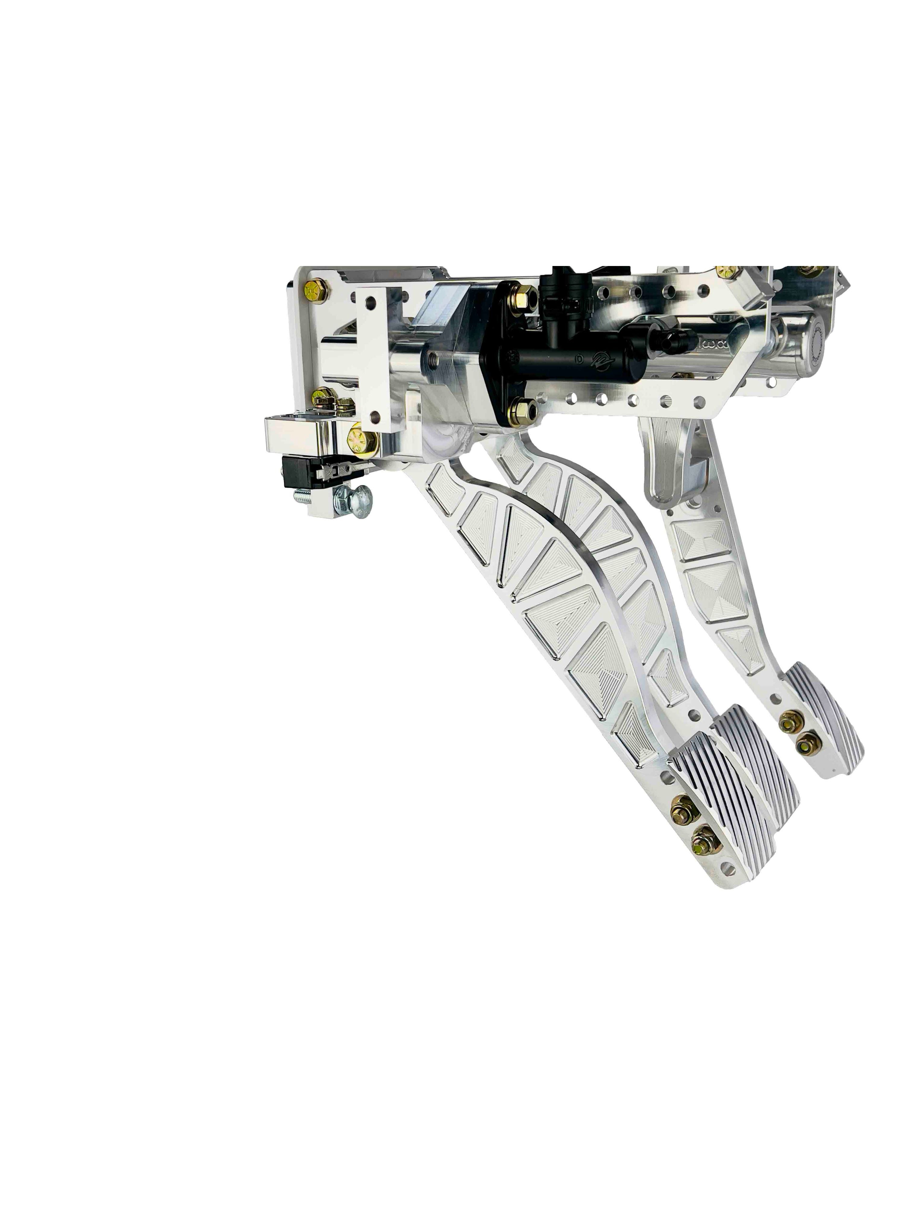 79-93 Mustang Billet Brake, Throttle , & Clutch Assembly Natural