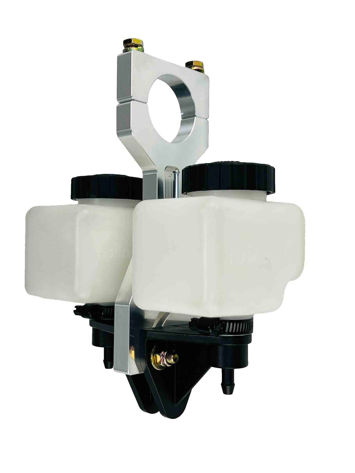1-5/8 roll cage reservoir mount natural finish with tanks installed