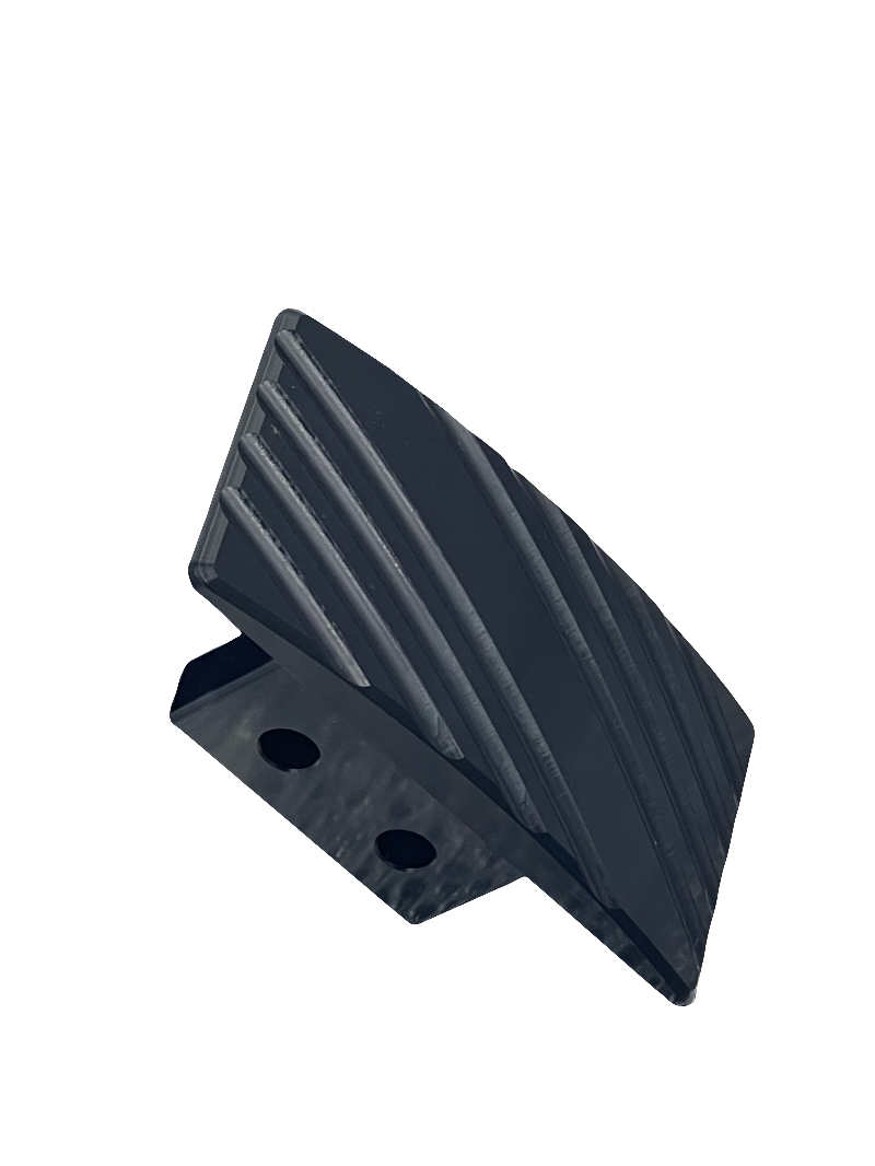 throttle pedal pad black side view